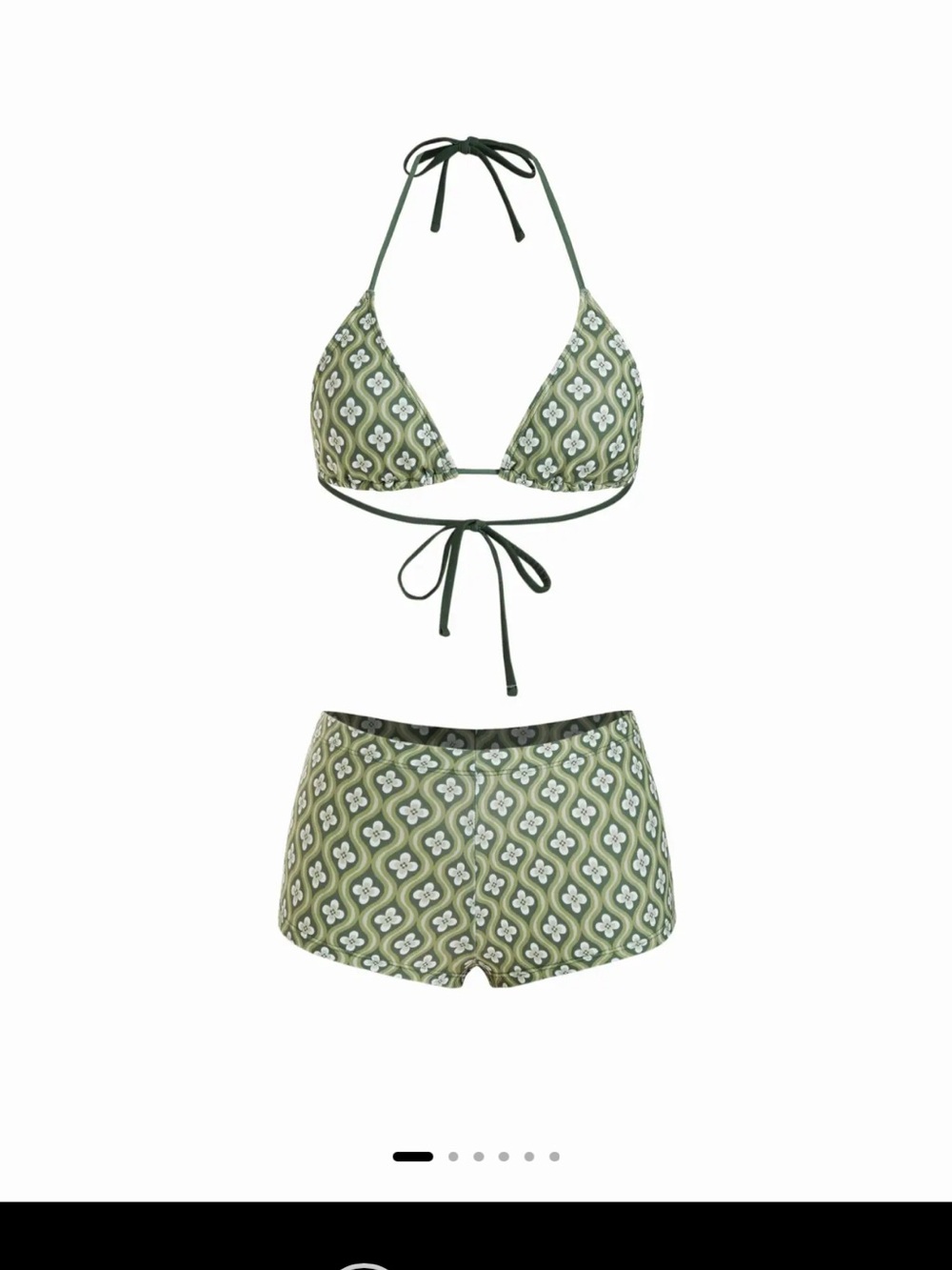 Cider bottoms- GEOMETRIC FLORAL SHORTS BIKINI SHORTS ONLY